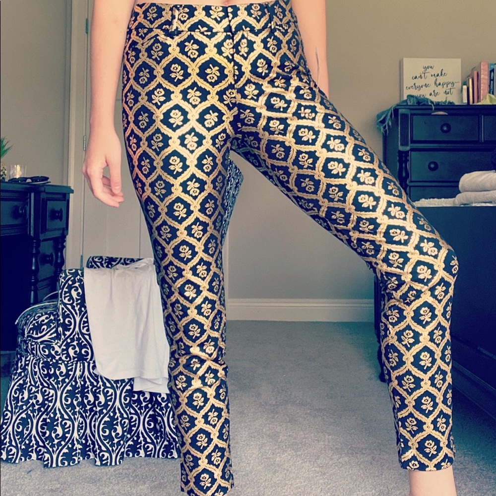 Old navy gold/black pixie pant